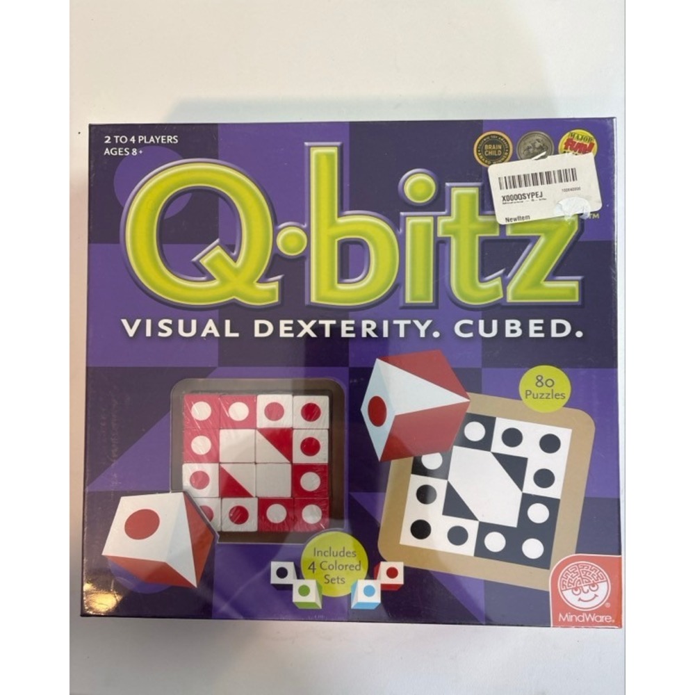 MindWare Q-bitz Visual Dexterity Cubed Board Game New Sealed 44002 2-4 Players
